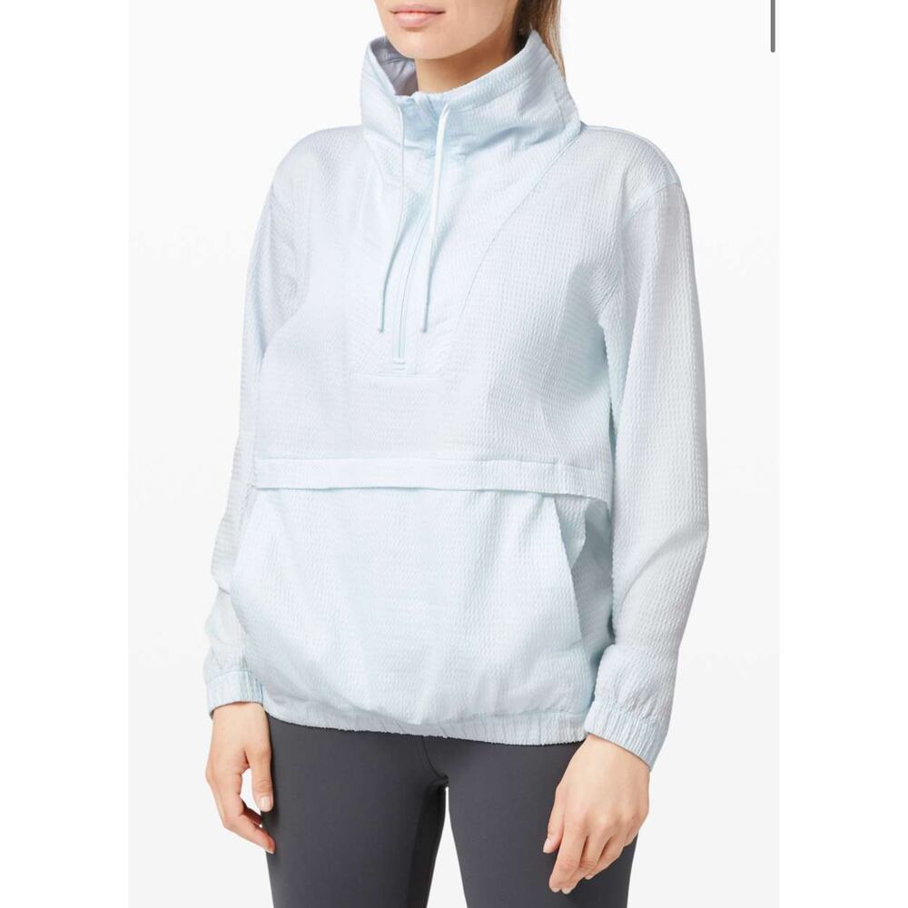 Lululemon Pack Light Packable Pullover Barely Blue
